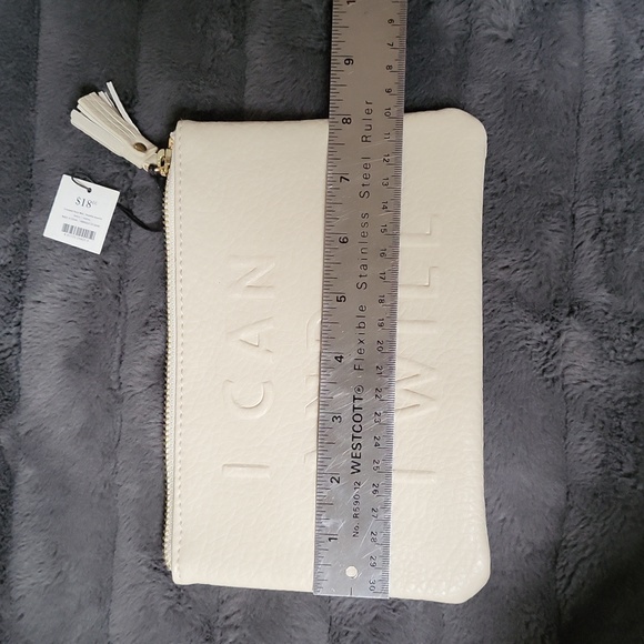 NWT! I Can and I Will Embossed Medium Pouch! - Picture 7 of 8